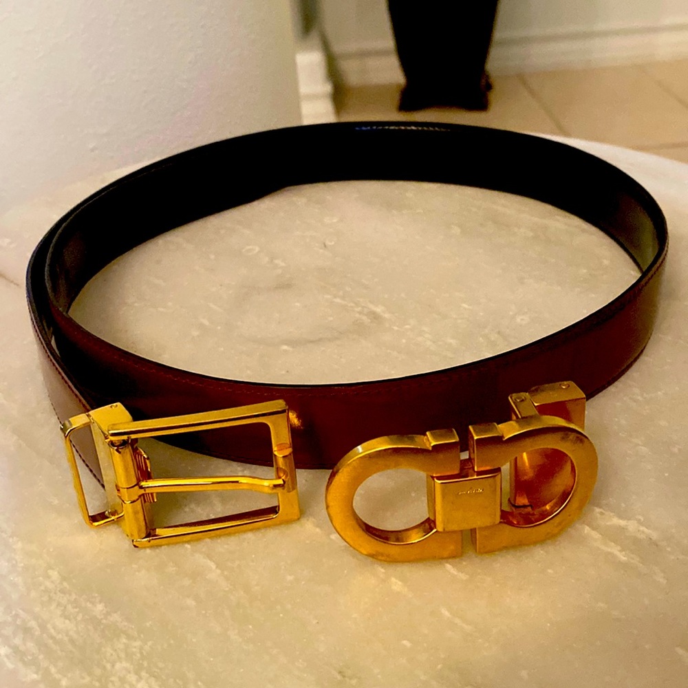 Salvatore Ferragamo Reversible and adjustable Gancini belt